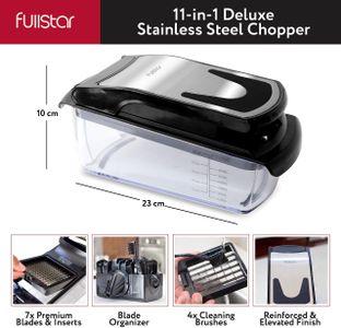 Fullstar 7-in-1 Vegetable Chopper – Multi-Function Slicer & Dicer