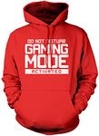 Do Not Disturb Gaming Mode Activated Unisex Adults and Kids Hoodie - Gamer Console Teen Online Games Addict 9-11 Years red