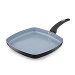 Tower T80355 Cerasure 28cm Grill Pan with Non-Stick Coating, Suitable for All Hob Types, Graphite