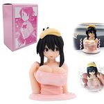 Dimcaso Chest Shaking Car Ornaments, Anime Figure Girl Car Dashboard Decorations, Bobbleheads for Car Dashboard, Kawaii Anime Girl Figure, Chest Shaking Ornament for Room Car Decor (Kanako)