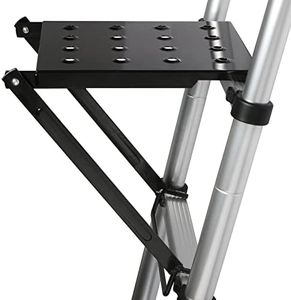 TooCust Ladder Work Platform - Ladder Accessories Ladder Tray for Painters and Tools Extension Ladder Accessories Anti-Slip, Heavy Duty Ladder Work Stand Weight Capacity 400 Lbs (Black)