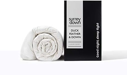 Surrey Down Company White Duck Feather And Down Duvet, 4.5 Tog, King