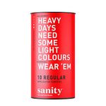 Sanity Regular Applicator Tampons - Pack of 10 | Light to Medium Flow | Hygienic & Safe Period Protection