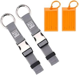 2PCS Add a Bag Luggage Strap Jacket Gripper,Heavy Duty Luggage Straps Carry-on Baggage Suitcase Straps Belts Travel Accessories Carry Your Extra Bags (Grey)
