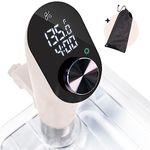 Greater Goods Kitchen Sous Vide Machine - Precision Cooker, Immersion Circulator, Brushless Motor, 1100 Watts (Birch White)