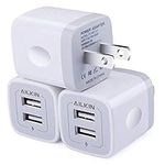 Wall Charger, 3Pack 5V/2.1A AILKIN 
