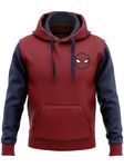 Redwolf unisex-adult Cotton Hooded Neck Regular Fit Hoodie (SWMRSPLOGO_M_Red & Navy Blue_42)