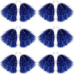 Juvale Cheerleading Pom Poms, Blue 