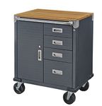 BLACKCOMB 4-Drawers Steel Rolling Cabinet, Graphite