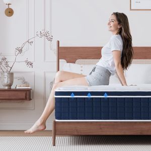 Inofia Double Mattress – 12” Memory Foam Hybrid, Medium Firm, 135x190cm