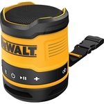 DeWalt DCR009 USB Rechargeable Compact Bluetooth Speaker, Black/Yellow, Bare Unit