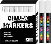 SILENART White Chalk Markers - 8 Pa