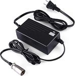 36V 1.5A Battery Charger for Razor MX500 - Premium 36V 1500mA Scooter Quick Charger (3-Pin XLR Connector) for Razor Crazy Cart XL, MX650, Currie, Schwinn S1000, S600, Ezip E1000, X-600 - W15128190014