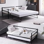 VINGLI Daybed with Pop Up Trundle, 