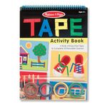 Melissa & Doug Tape Activity Book, Early Learning Skill Builder, 4 Rolls of Easy-Tear Tape, Sturdy Plastic Binding, 20 Pages