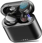 TOZO T6 True Wireless Earbuds Bluetooth 5.3 Headphones Touch Control with Wireless Charging Case IPX8 Waterproof Stereo Earphones in-Ear Built-in Mic Headset Premium Deep Bass