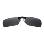 Boolavard Clip on Polarized Night Vision, Driving Sunglasses UV 400 Blocker To Wear Over Prescription Glasses (Black)