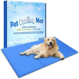 Bamda Alfombrilla Refrescante para Perros Gatos, 2023 actualizado Perro cojín de enfriamiento, Super a Prueba de arañazos y no tóxico Gel de enfriamiento Almohadilla Cama para Mascotas. (90 * 50 L)