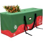 Fayavoo Christmas Tree Storage Bag Heavy Duty 600D Oxford Christmas Tree Bag, Christmas Tree Storage Box Fits Up to 8Ft Tree, Xmas Tree Bag With Reinforced Handles & Zipper Christmas Storage Container