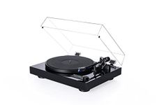 Dual CS618 Manual Direct‑Drive Turntable with Ortofon 2M Blue Cartridge, Auto Lift and Stop, 33/45/78 RPM, High Gloss Black