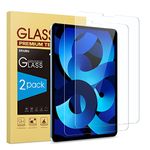 SPARIN [2 Pack] Screen Protector for iPad Pro 11, Tempered Glass Screen Protector Work with FACE ID - Alignment Frame/Apple Pencil Compatible