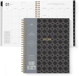 2025 Black and White Dots Annual Planner by Bright Day