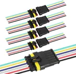 G 6 Pin Way Electrical Wire Connector Male Female Plug Socket Quick Disconnect Waterproof Plug Play for Car Truck Motorcycle Marine Boat