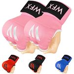 WFX Kids Junior Boxing Hand Wraps Inner Gloves Gel Padded Protection Gloves Pair Combat Sports for Young Fighters (Pink, Kids/Junior)