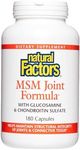 Natural Factors, MSM Joint Formula, Supports Healthy Joints and Mobility, 180 Capsules