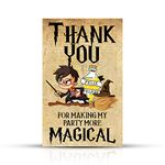 Zyozique Harry Potter Theme Thank You for Making My Party More Magical Tags for Birthday,Harry Potter Theme Thank You Label Tags for Birthday, Wedding, Baby Shower, Thanksgiving Favor (Pack of 20)