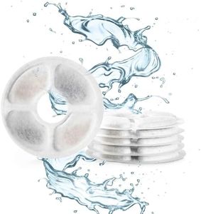 Toozey Cat Fountain Filter, 6 Pack Replacement Pet Fountain Filter, Cat Fountain Filter Replacement Filter,Included Activated Carbon and Ion Exchange