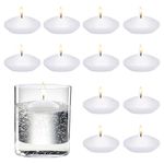 12 Pcs Floating Candles, 1.5 Inch Unscented Floating Candles Water for Wedding Halloween Christmas Party Home Table Centrepieces Decorations