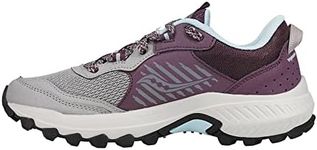 Saucony Women's Excursion TR15 Trail Running Shoe, Alloy/Mauve, 7.5