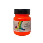 artcraft by anglo Neon Orange Fabric Paint, 60ml Textile Paint. Permanent Paints for Clothes, T-Shirts, Bags & Jeans. Ideal for Art & Craft DIY Projects