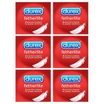 18 x Durex Fetherlite Condoms ( 6 x Pack of 3 Condoms )