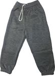 Ayra: Boys Girls Childrens Kids School PE Fleece Jogging Tracksuit Bottoms Trousers (13 Years, Med Grey)