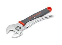 Crescent ACL10VS 254mm/10-Inch Locking Adjustable Wrench with Locking Handle Tightly Grips Fasteners, Reduces Slippage on Rounded Fasteners- Red/Black