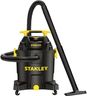 STANLEY 10 Gallon Wet Dry Vacuum, 6 Peak HP Poly Built-in Drain Shop Vac Blower with Powerful Suction, Multifunctional Shop Vacuum W/ 6 Horsepower Motor for Job Site, Garage, Basement, Van, Workshop