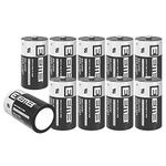 EEMB ER14250 LS14250 1/2AA 3.6V 1200mAh Lithium Battery half aa batteries Li-SOCL₂ Non-Rechargeable Battery for Dogwatch Dog Collar and Some of Movement Monitor/Home Security/Alarm System (10)