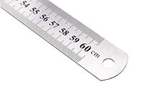 Tia Crafts 24 inch, 60 cm Stainless Steel Ruler Scale Long double Side Measuring Tool for Architects, Engineers, College Students (24 inch, 60 cm, Stainless Steel)