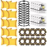 40 Pcs Softball Party Gift Set, Softball Gifts for Girls Includes 10 Softball Makeup Bag Softball Cosmetic Bag 10 Softball Hair Scrunchies 10 Adjustable Charm Bracelets for Adults Team Players