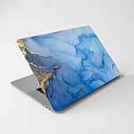 PrintCrown Blue Light Marble Laptop Skin/Sticker Combo for Laptops Upto 15.6 Inch Suitable for Hp, Lenovo, Dell, Acer, Asus (Hd Quality,Viny)