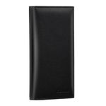 CASMONAL Premium Leather Checkbook Cover for Men & Women Checkbook Holder Wallet RFID Blocking(Black)
