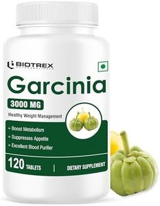 Biotrex Nutraceuticals Garcinia Cambogia 3000mg 60% HCA With 6mg Piperine, Supports Metabolism & Enery Levels, Healthy Weight Management - 120 Tablets