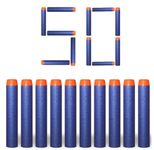 50 pcs Nerf Compatible Refill Bullets Foam Darts - 7.2cm Ammo Ammunition Pack for Nerf N-strike Elite Series Toy Gun