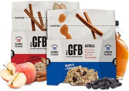 The GFB Variety Pack of Protein Oatmeal Cups - Unique Pop-Up Bowl - Gluten Free, Plant Based, Non GMO, Sustainably Made - Ridiculously Tasty, Healthy, Vegan Protein Instant Oatmeal, 2 oz (6 Count)