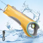 Evoceler Water Gun, IPX7 Strong Waterproof & Leak Proof, Automatic Refill Electric Water Gun with 250 Ammos, Powerful 30 Ft Shooting, Summer Pool Toys for Kids/Aldults(Yellow)