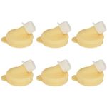 Kitchentoolz Milk Bottle Pour Spout Nozzle 48mm -for Glass Jugs and Carafe - Pack of 6 - Silicone