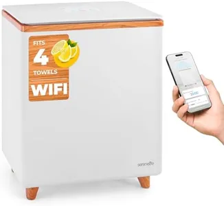 SereneLife SLTLR660W Rectangular Bucket-Large Capacity Single Touch Towel & Blanket Warmer with Built-in WiFi Capability (Natural)