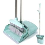 XXXFLOWER Broom and Dustpan Set for